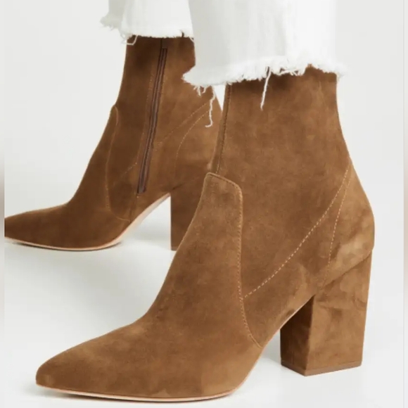 Loeffler Randall Isla beige suede booties - Picture 1 of 13